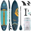 COOLCAA 354cmx86cmx15cm Tavola SUP Gonfiabile con Accessori di alta Qualità, capacità di Carico di 210kg, Paddle Board per Adulti e Ragazzi di Tutti i Livelli