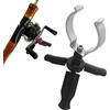 zwxqe Supporto per canna da pesca, supporto per canna da pesca pieghevole | Supporto regolabile per asta per treppiede, supporto sicuro per attrezzatura da pesca
