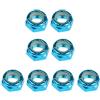 Generic Nut per Rotelle Skateboard Longboard Anticorrosione,Blu