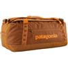 Patagonia Black Hole® Duffel Bag 55L Arancione riciclato | Convertibile in zaino, base imbottita, certificazione Fair Trade™, tasca laterale con chiusura, catene tipo margherita