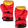 HOMOCONO Guanti da Boxe Rossi in EVA e PU per Allenamento Kickboxing | Chiusura a Strappo Regolabile, Polsino Allargato, Forma Anatomica Curva, per Corsi Arti Marziali e Partner