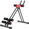 megasstic AbFlex - Attrezzo pieghevole per addominali e addominali | Cyclette per tutto il corpo con doppio binario, 5 livelli di intensità, computer LCD, portata fino a 150 kg