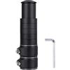 QIMEI-Shop Forcella Manubrio Bicicletta Riser in Lega di Alluminio prolunga Asta Forcella per Bicicletta Regolabile per 1-1/8 28,6 mm di Strada MTB BMX Nero
