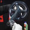 Caswynlife Adesivo protettivo per pedivella per bicicletta tph Film per manovella da | Set di 3 pezzi, protezione antigraffio, adatto per Sram Red e per modelli Force, trasparente per pellicola TPU trasparente