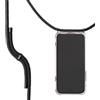 KNOK Catena per cellulare di alta qualità per Apple iPhone 17e, All Black | custodia in silicone con cordino fisso per appenderla, resistente agli urti, ideale per festival, concerti o tutti i giorni