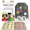 Snazaroo 1172190 - Set per il trucco "Monster ", delicato sulla pelle a base d'acqua, 7 colori per il trucco, 1 pennello per il trucco, 1 spugna, 2 modelli e istruzioni passo-passo