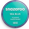 Snazaroo - Pittura Per Viso e Corpo, Trucchi da Viso per Travestimenti, per Bambini e Adulti, 18ML, Colore Blu Mare
