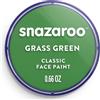 Snazaroo - Pittura Per Viso e Corpo, Trucchi da Viso per Travestimenti, per Bambini e Adulti, 18ML, Colore Verde Prato