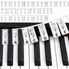 GPXIIZ Adesivi per Tastiere di Pianoforte 88-Tasti, Do-Re-Mi-Fa-Sol-La-Si | Rimovibili | Riutilizzabile | Non c'è Bisogno di Adesivi | Con Scatola | Guida alle Note del Pianoforte per Principianti