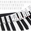 GPXIIZ Adesivi per Tastiere di Pianoforte 88-Tasti, Tedesco C-D-E-F-G-A-H | Rimovibili | Riutilizzabile | Non c'è Bisogno di Adesivi | Con Scatola | Guida alle Note del Pianoforte per Principianti