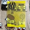 Snoopy Museum Tokyo A5 Clear File Folder Yellow Woodstock Balloon Design