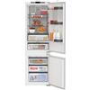 Whirlpool WHKN 3253 B4E Frigorifero combinato a incasso, Total No Frost ventilato, 55 cm, Classe E, Bianco, 38 db, h 178cm