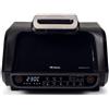 Ariete 4635 Air Fryer Grill, Friggitrice ad aria e Griglia, Bistecchiera,1700W, Capacità 8L, Friggi e Griglia, 8 funzioni di cottura, Timer, Nero