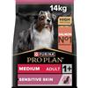 Purina Pro Plan Optiderma Medium Adult Crocchette per Cane con Salmone 14kg