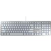 CHERRY KC 6000 Slim tastiera USB Inglese US Argento, Bianco