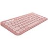 Logitech Pebble Keys 2 K380s tastiera Universale RF senza fili + Bluetooth AZERTY Francese Rosa