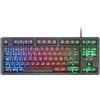 Mars Gaming MK023, Tastiera Gaming TKL, Tecnologia Ibrida H-Mech, Illuminazione FRGB Rainbow, Anti-ghosting, Compatibilità Universale, Nero, Lingua Spagnola
