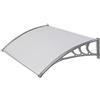 Linea Garden Friend P1327002, Pensilina ABS profondità 100 cm, Lunghezza 150 cm, Grigio