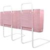 UISEBRT - 2 Sponde di protezione anticaduta per lettino bambini, 60 cm, altezza regolabile con 5 fori, sponda adatta per letto matrimoniale e lettino dei bambini (120 cm, rosa ciliegia)