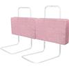 Uisebrt - 2 sponde di protezione per letto, 60 cm, protezione anticaduta, per bambini, 5 fori, regolabile in altezza, protezione di sicurezza, per neonati, bambini e ragazzi, 120 cm, colore rosa
