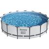 Bestway 56488-5 Set Piscina Fuori Terra Steel Pro MAX Rotonda da 457x107 cm