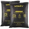Wisedry Confezione da 2 sacchetti di gel di silice da 500 g grandi sacchetti di gel di silice per la conservazione dei vestiti, sicuri per il microonde, assorbitore di umidità a riattivazione rapida