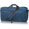Fmeida 65L Borsone da Viaggio Pieghevole, con Scomparto Scarpe e Tracolla | Grande Borsone Palestra per Uomo e Donna, Tessuto Idrorepellente e Antistrappo, Borsa Sportiva Duffel Bag