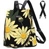 Fmeida Zaino Donna Antifurto Borsa Tracolla Zainetto Viaggio Impermeabile | Apertura Posteriore, Leggero ed Elegante, Multiple Tasche, Tracolla Rimovibile, Ideale per Città, Viaggi, Lavoro e Scuola