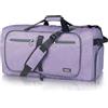 Fmeida 65L Borsone da Viaggio Pieghevole, con Scomparto Scarpe e Tracolla | Grande Borsone Palestra per Uomo e Donna, Tessuto Idrorepellente e Antistrappo, Borsa Sportiva Duffel Bag