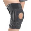 ABYON ELITE Ginocchiera Uomo Donna con sistema a 4 cinghie regolabili antiscivolo e stabilizzatori laterali, tutore ginocchio per dolore, artrite, LCA, menisco, ginocchio del corridore, camminata
