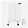 Mellerware Radiatore Elettrico a Basso Consumo 1000W, WiFi, 10m² | Radiatore elettrico WiFi da 1000 W per 10 m², programmabile 7/7, modalità ECO e antigelo, rilevamento finestra aperta.