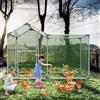 UISEBRT Recinzione libera pollaio, telaio in acciaio zincato, per polli e piccoli animali, 2 x 1 x 1,5 m