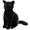 PLUSH&COMPANY Peluche Bombay Gatto Nero L 30 cm - Morbidezza Made in Italy