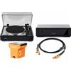 Thorens + Ortofon + Rega + Van den Hul MC Quintet Bronze + Fono MC MK4 nero + TD 1601 con TP 160 nero + D-501 Hybrid RCA/RCA + filo di massa 1m