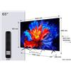 TCL 65P89K Serie P89K Smart TV QLED 4K 65'' 144Hz Google TV Audio Onkyo 2.1 Dolby Vision Atmos colore Metallico