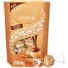 Lindt Lindor Golden Caramel e Nocciola, Praline di Cioccolato Bianco al Caramello e Nocciole, Confezione da 200g