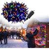 UISEBRT Catena Luminosa 50M 500LEDs, Luci di Natale Multicolor per Esterni e Int rni con 8 Modalità, IP44 Impermeabile, Decorazioni Natalizie per Giardino, Matrimonio, Festa di Natale