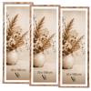 Velora Home&Living VELORA H&L Set da 3 Cornici Foto Legno Bruciato 50 x 100 cm - Cornici in Legno con Plexiglass Trasparente, Portafoto da Parete, Cornici per Poster, Fotografie, Puzzle, Diplomi e Certificati