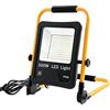 UISEBRT Faretto LED da Cantiere 100W 8500LM, Faro LED Portatile Proiettore LED Impermeabile IP66 con Staffa Pieghevole per Officina Cantiere Garage Esterno, Bianca Caldo