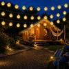 HeiPard Catena Luminosa Solare Esterno 11m 60 LEDs, 8 Modalità | Lucine Esterno Energia Solareo, IP65 Impermeabile, Luci Solari da GiardinDecorative per Terrazzo Balcone, Bianco Caldo