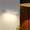 Pheashine Applique da Parete Esterno, 16W Bianco Lampade da Parete Interno | Applique da Esterno IP65 Impermeabile per Terrazzo Giardino Via Garage, Balcone, Corridoio, 3000K Bianco Calda