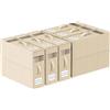 WANGIRL Confezione da 6 Organizer Lenzuola, Contenitori Sottoletto, Scatola Organizer per Biancheria da Letto con Cerniera per Copripiumini, Vestiti e Coperte, Beige