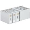 WANGIRL Confezione da 6 Organizer Lenzuola, Contenitori Sottoletto, Scatola Organizer per Biancheria da Letto con Cerniera per Copripiumini, Vestiti e Coperte, Bianco