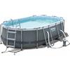 Bestway 56620-3 Set Piscina Fuori Terra Power Steel Ovale da 427x250x100 cm