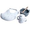 Bamboom Set Baby in Silicone - Bavaglino, Scodella, Cucchiaio e Bicchiere con beccuccio - Monkey