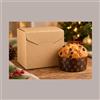 LUCGEL SRL Scatola Porta Panettone Alto da 1 Kg in Cartoncino grafica AVANA con Cordini 210x210H210mm 5 pezzi