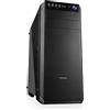 MODECOM Oberon Pro Glass Black, case per PC midi-tower, ATX, Micro-ATX, ITX, pannello laterale in vetro temperato, 2 ventole da 120 mm, filtri antipolvere, gestione dei cavi