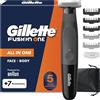 Gillette Rasoio elettrico Gillette Fusion One Hybrid per uomo, colore nero - confezione da 1 rasoio + 7 accessori