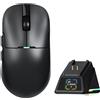 Ajazz A.JAZZ AJ159P MC PRO Superlight, mouse da gioco wireless, colore nero con base di ricarica RGB