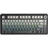 AULA-Verlag Tastiera da gaming magnetica AULA F75 HE, grigio sfumato, 75%, 8K, risposta rapida, RGB, wireless, hot-swap, layout QWERTY US - Interruttore magnetico Black King